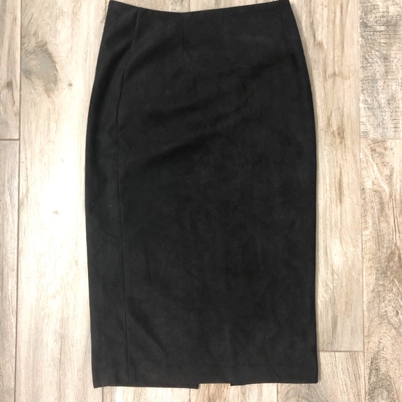Faux suede midi skirt size small - Picture 1 of 3